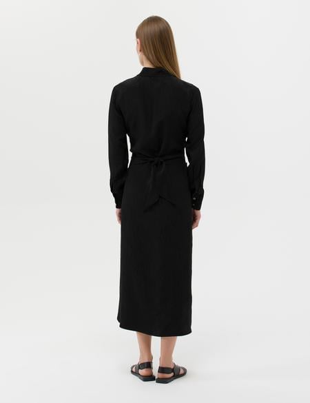 Siyah Uzunkollu Elbise - 50269308001