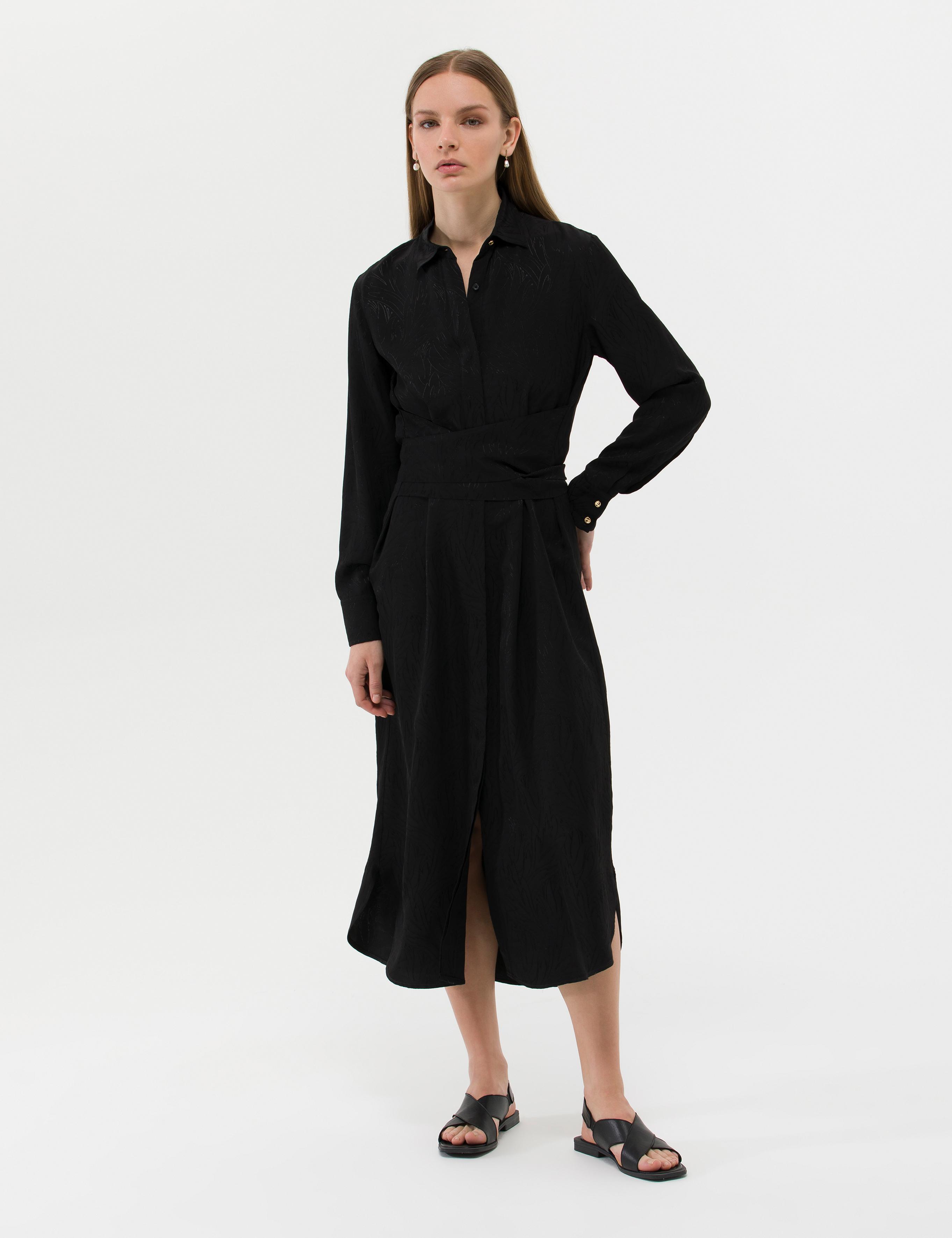 Siyah Uzunkollu Elbise