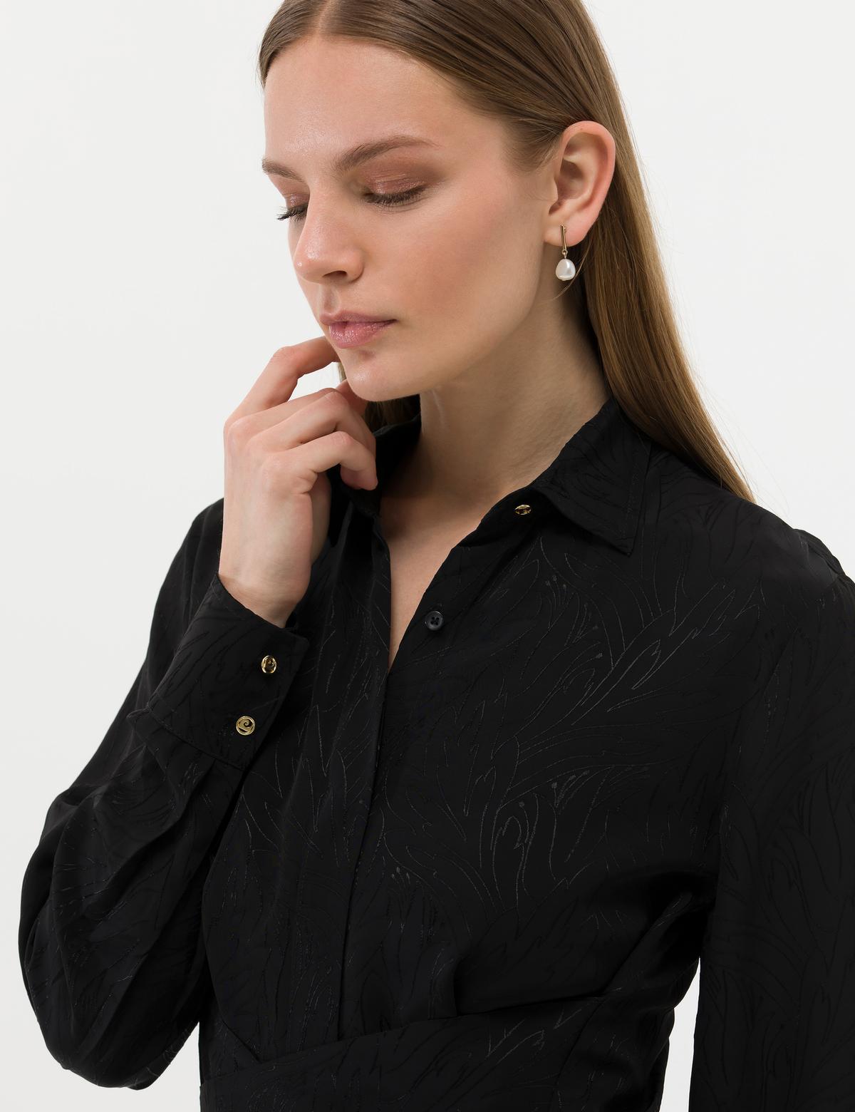 Siyah Uzunkollu Elbise - 50269308001