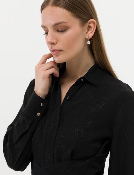 Siyah Uzunkollu Elbise - 50269308001