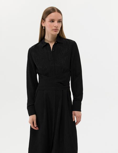 Siyah Uzunkollu Elbise - 50269308001