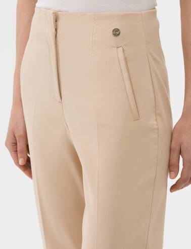 Bej Havuç Fit Kumaş Pantolon