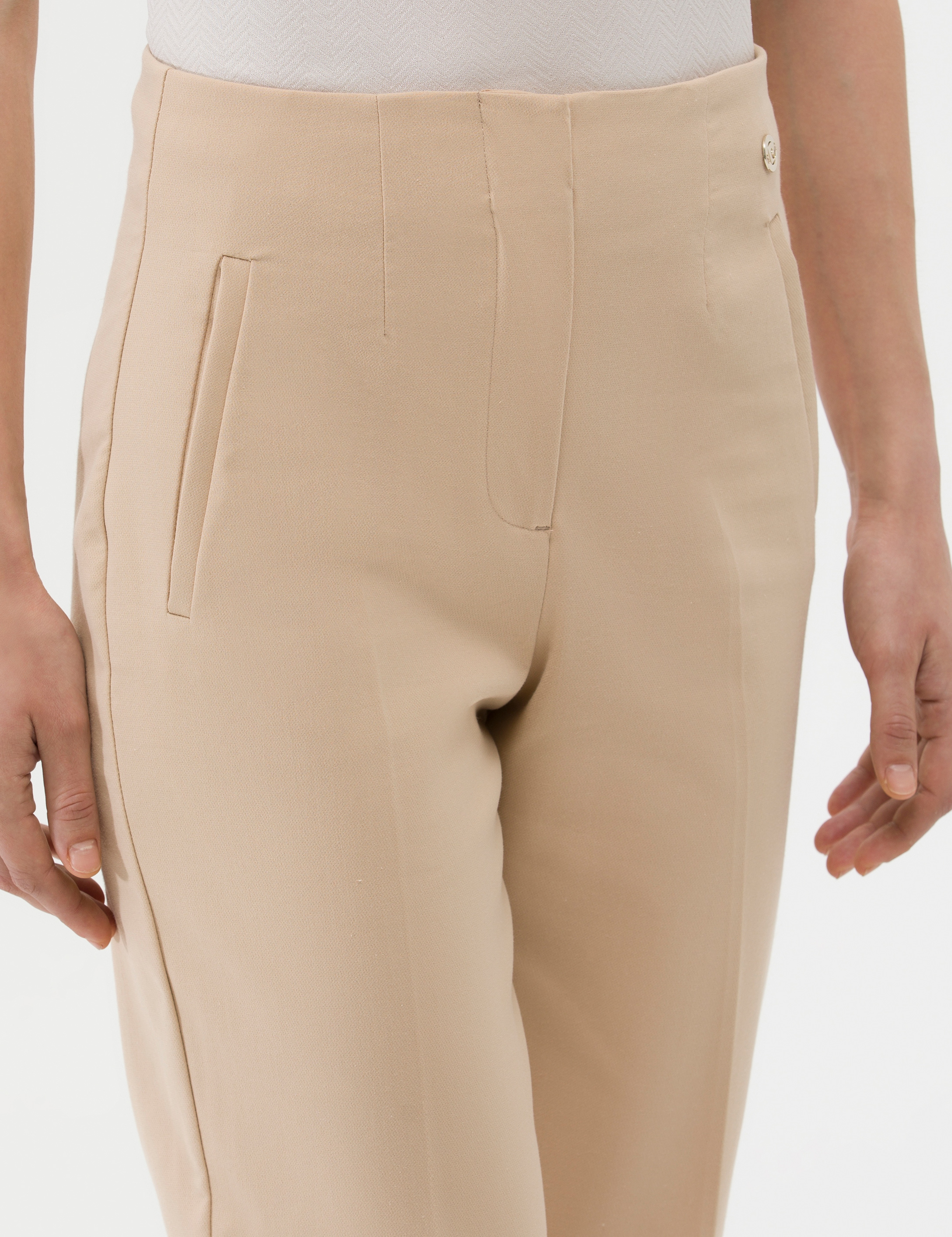 Bej Havuç Fit Kumaş Pantolon - Image 6