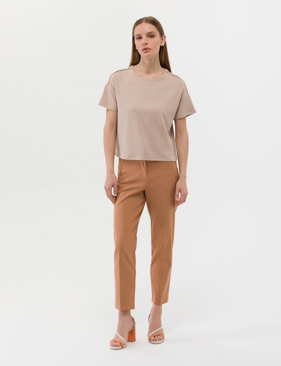 Kahverengi Havuç Fit Kumaş Pantolon