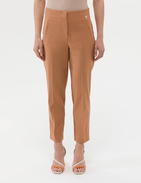 Kahverengi Havuç Fit Kumaş Pantolon - 50269321011