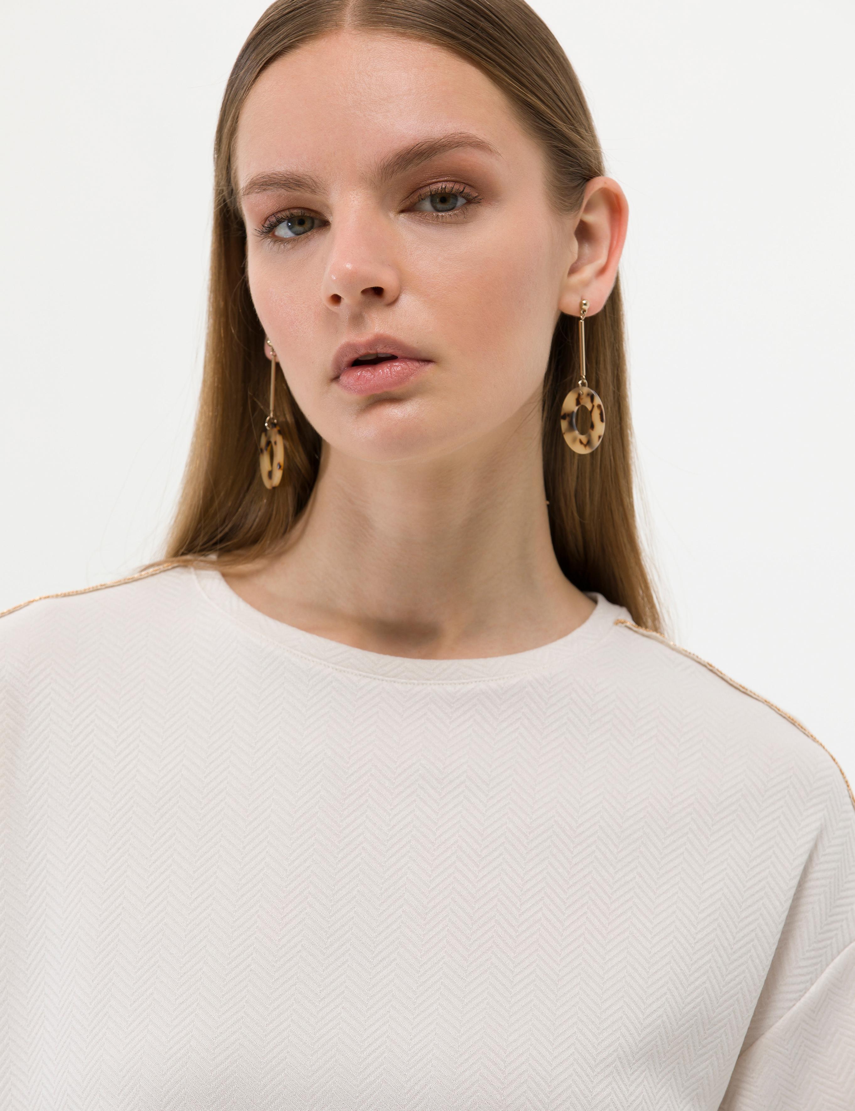 Krem Regular Fit Tişört