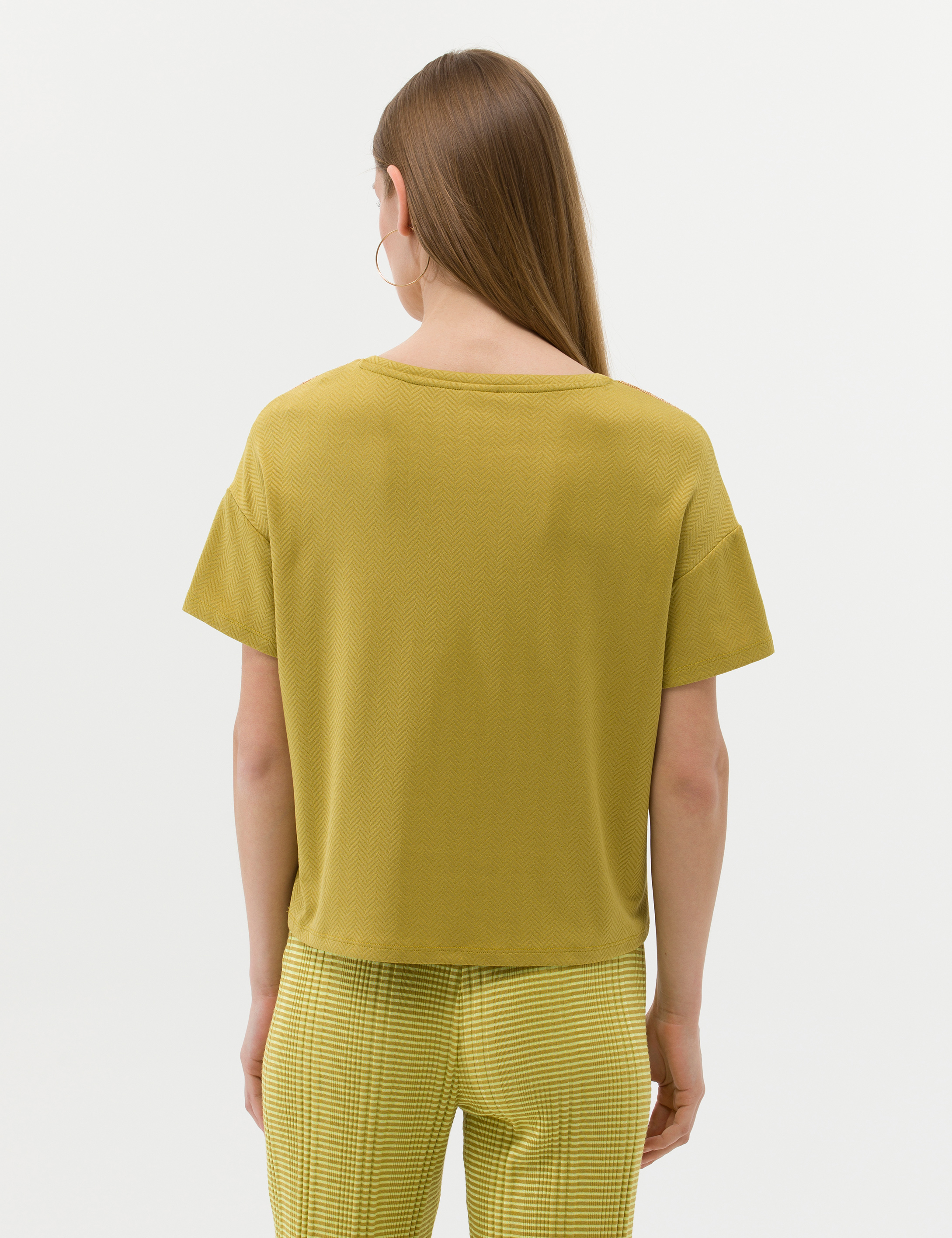 Pierre Cardin Yeşil Regular Fit Tişört görsel 5