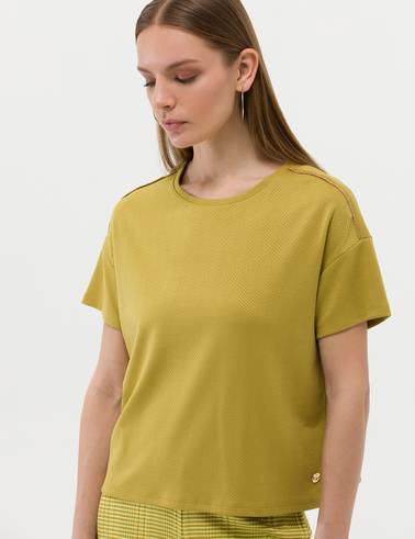 Yeşil Regular Fit Tişört
