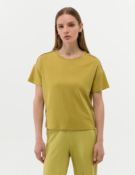 Yeşil Regular Fit Tişört - 50269359027