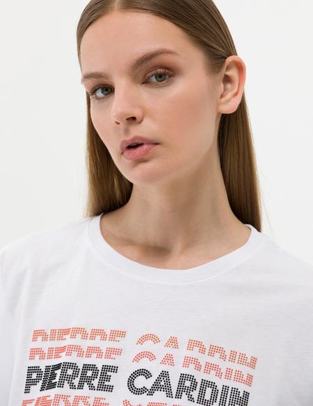 Beyaz Comfort Fit Tişört - 50269838001