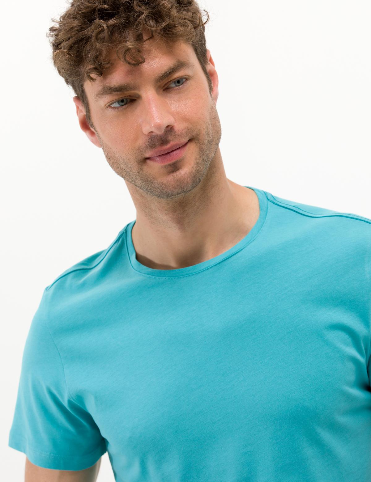 Mavi Slim Fit Baskılı Bisiklet Yaka Tişört - 50264193033