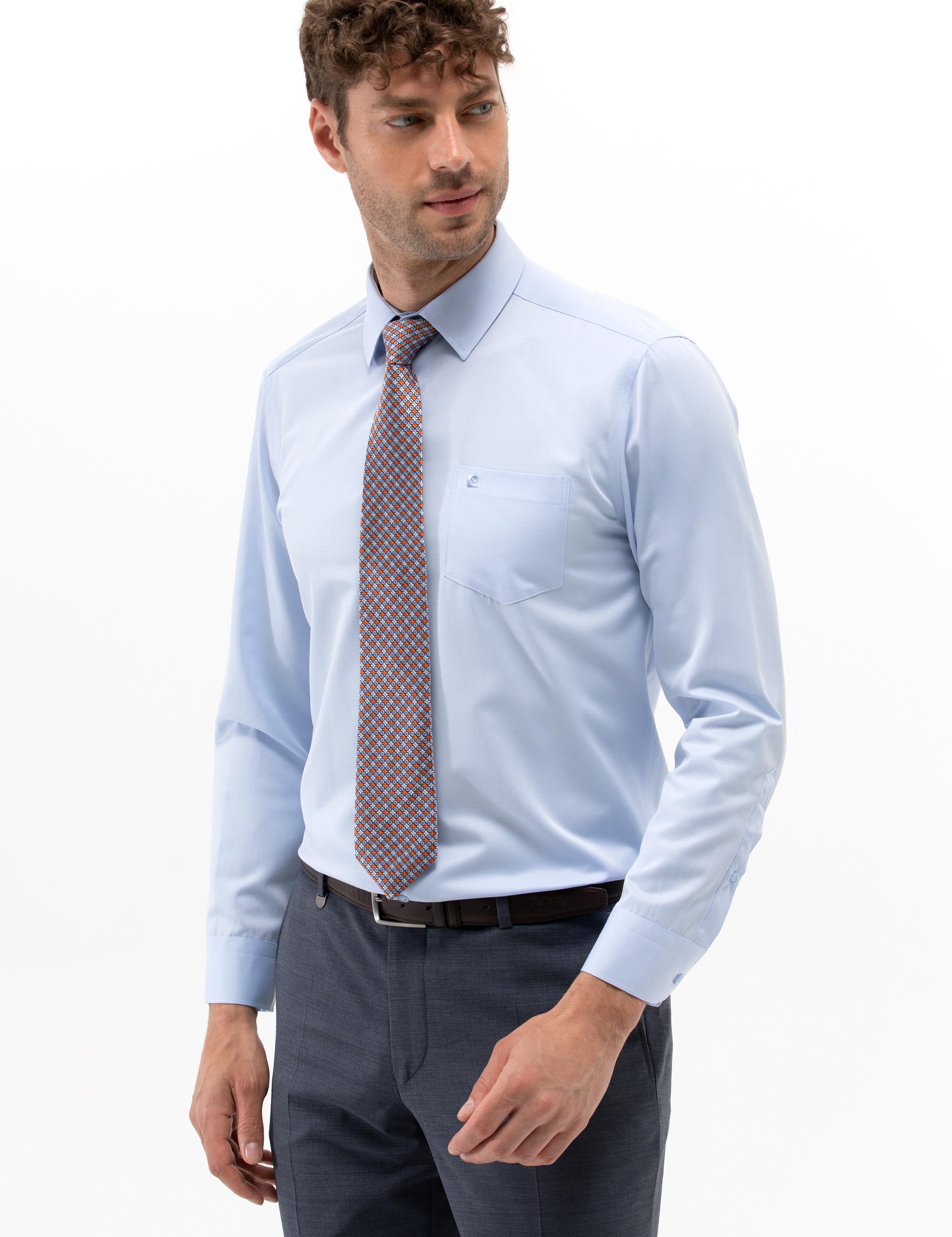 Açık Mavi Regular Fit Uzun Kollu Klasik Gömlek