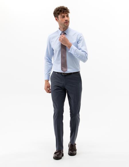 Açık Mavi Regular Fit Uzun Kollu Klasik Gömlek - 50268221025