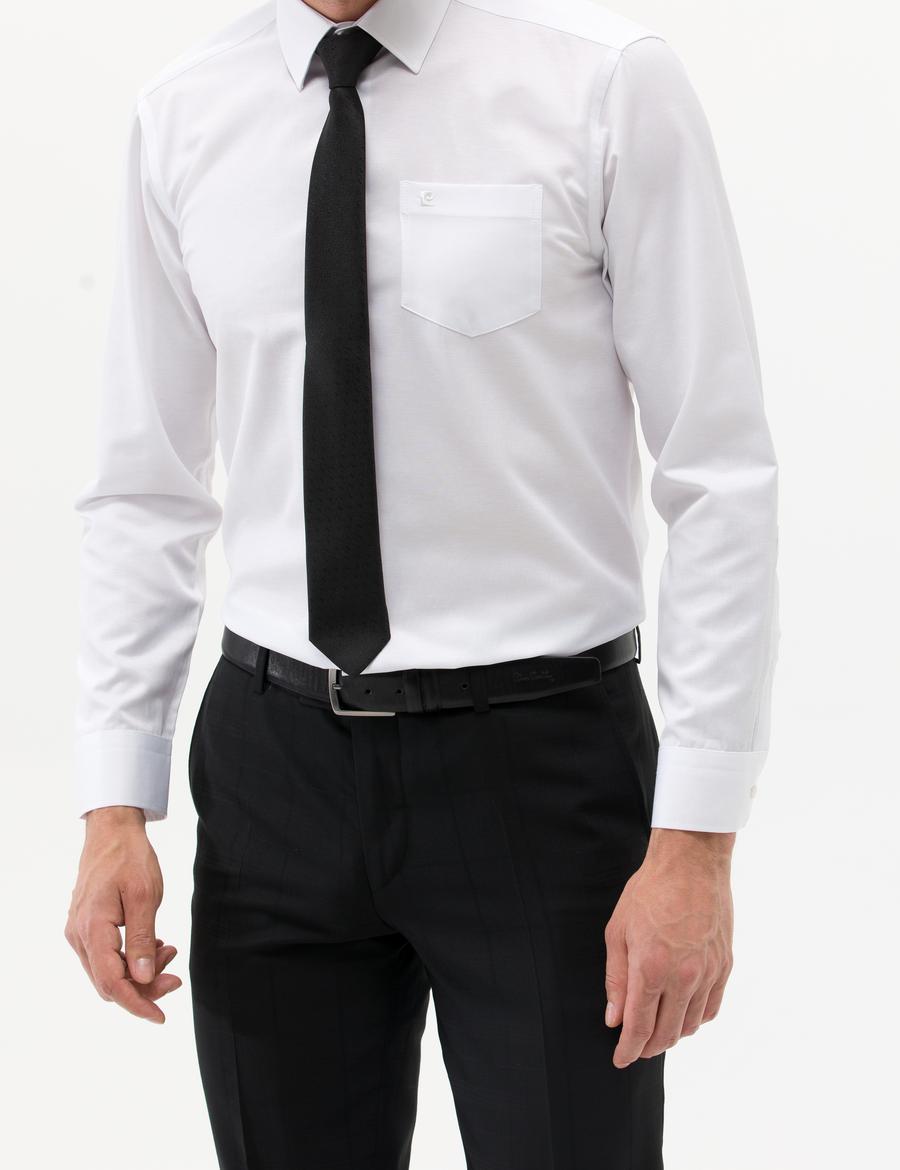 Beyaz Regular Fit Uzun Kollu Klasik Gömlek