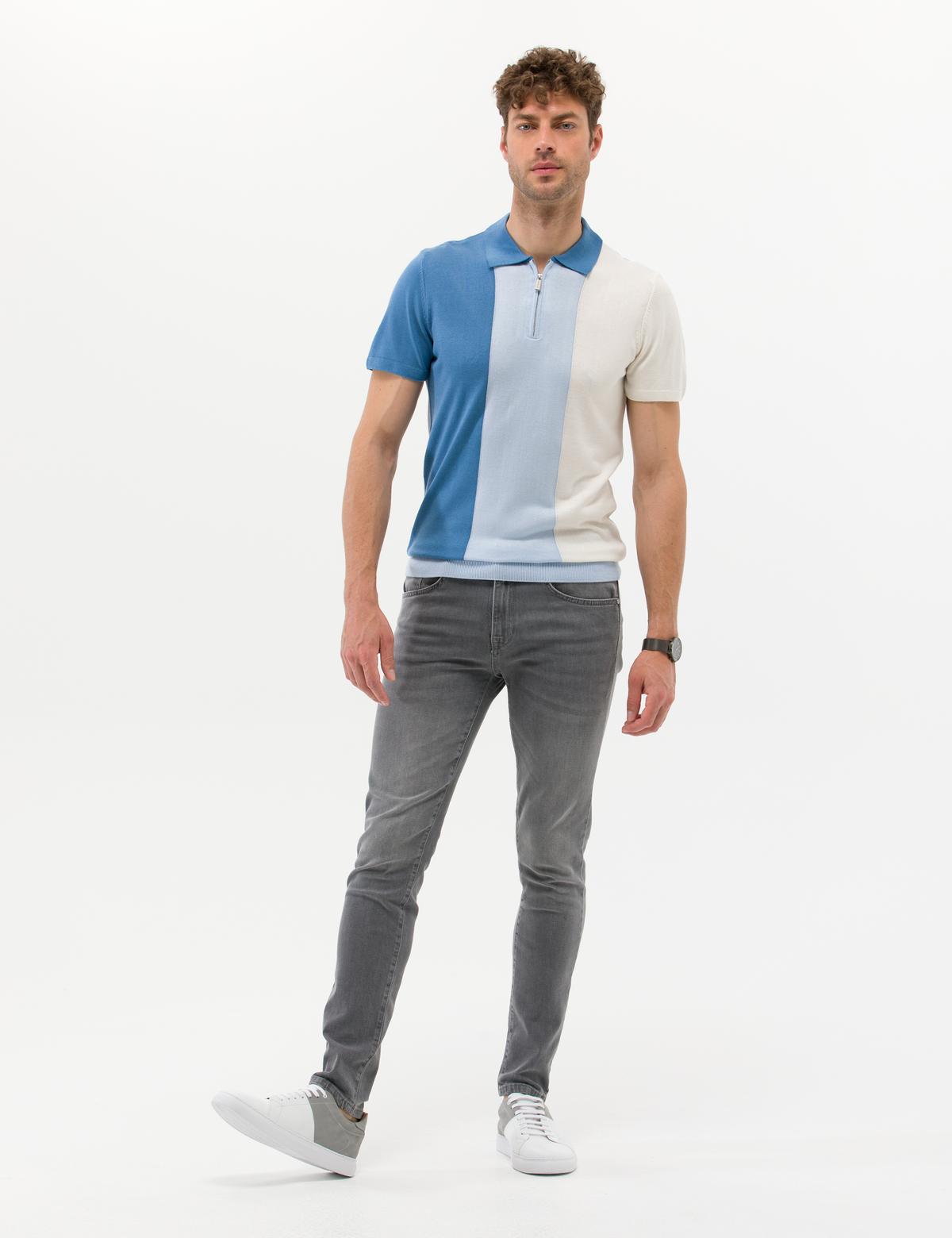 İndigo Slim Fit Fermuarlı Polo Yaka Triko Tişört - 50268292011