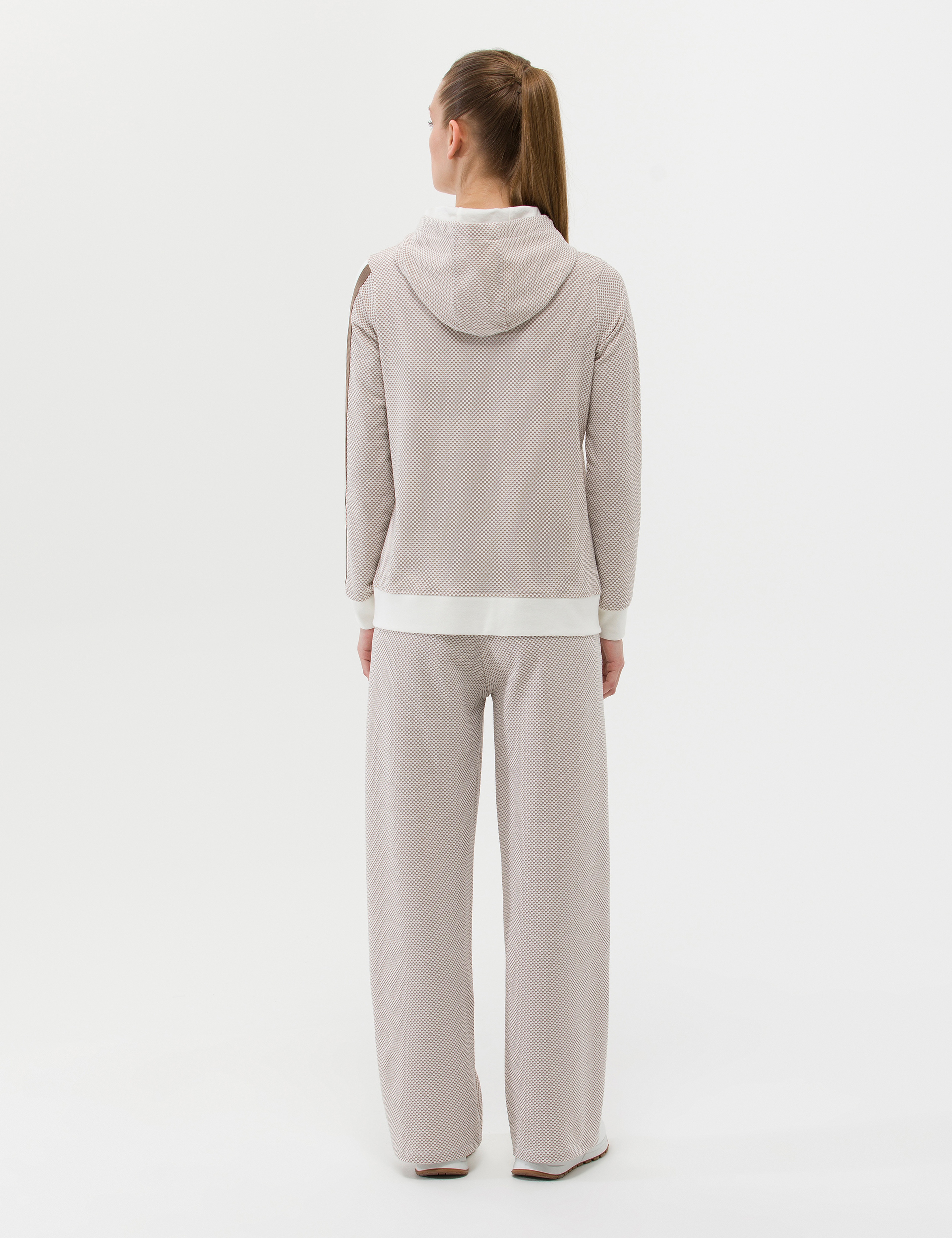 Krem Flare Fit Eşofman Altı