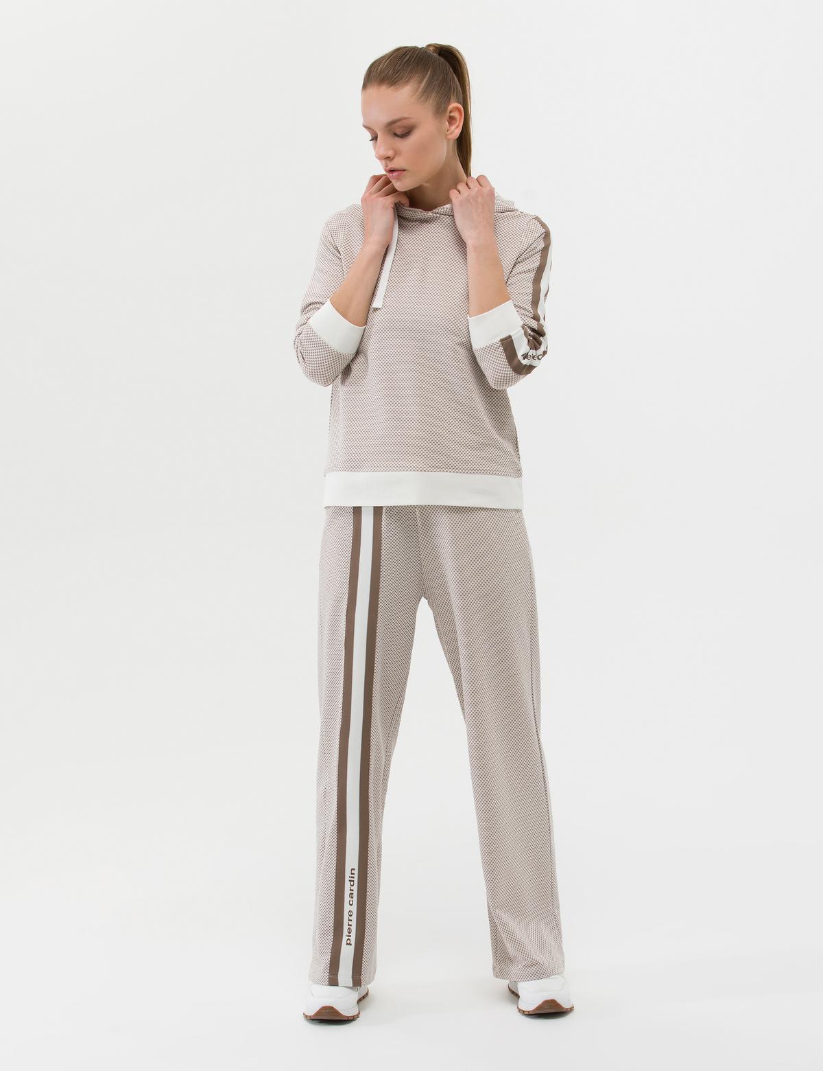 Krem Flare Fit Eşofman Altı - 50263349013