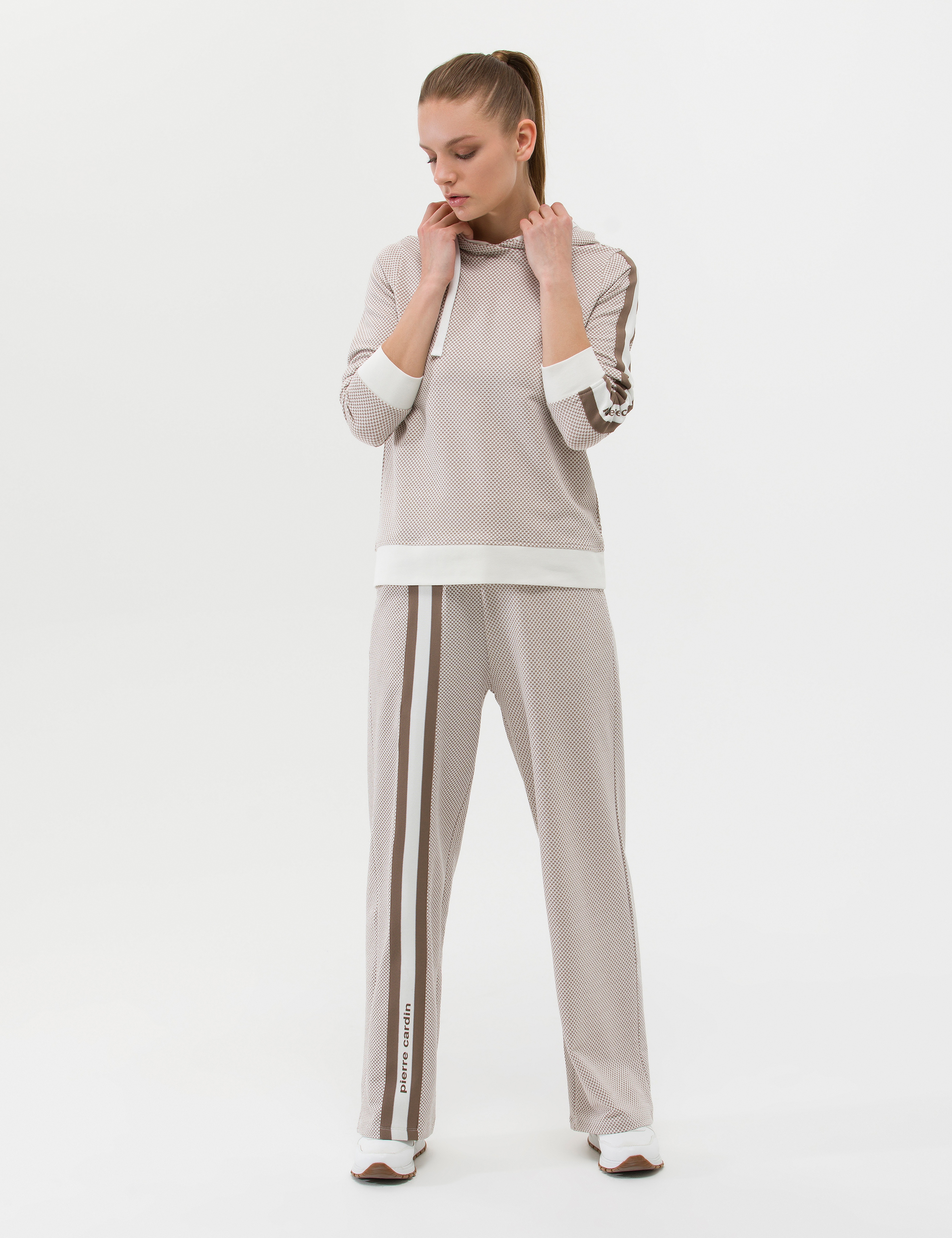 Krem Flare Fit Eşofman Altı - Image 3