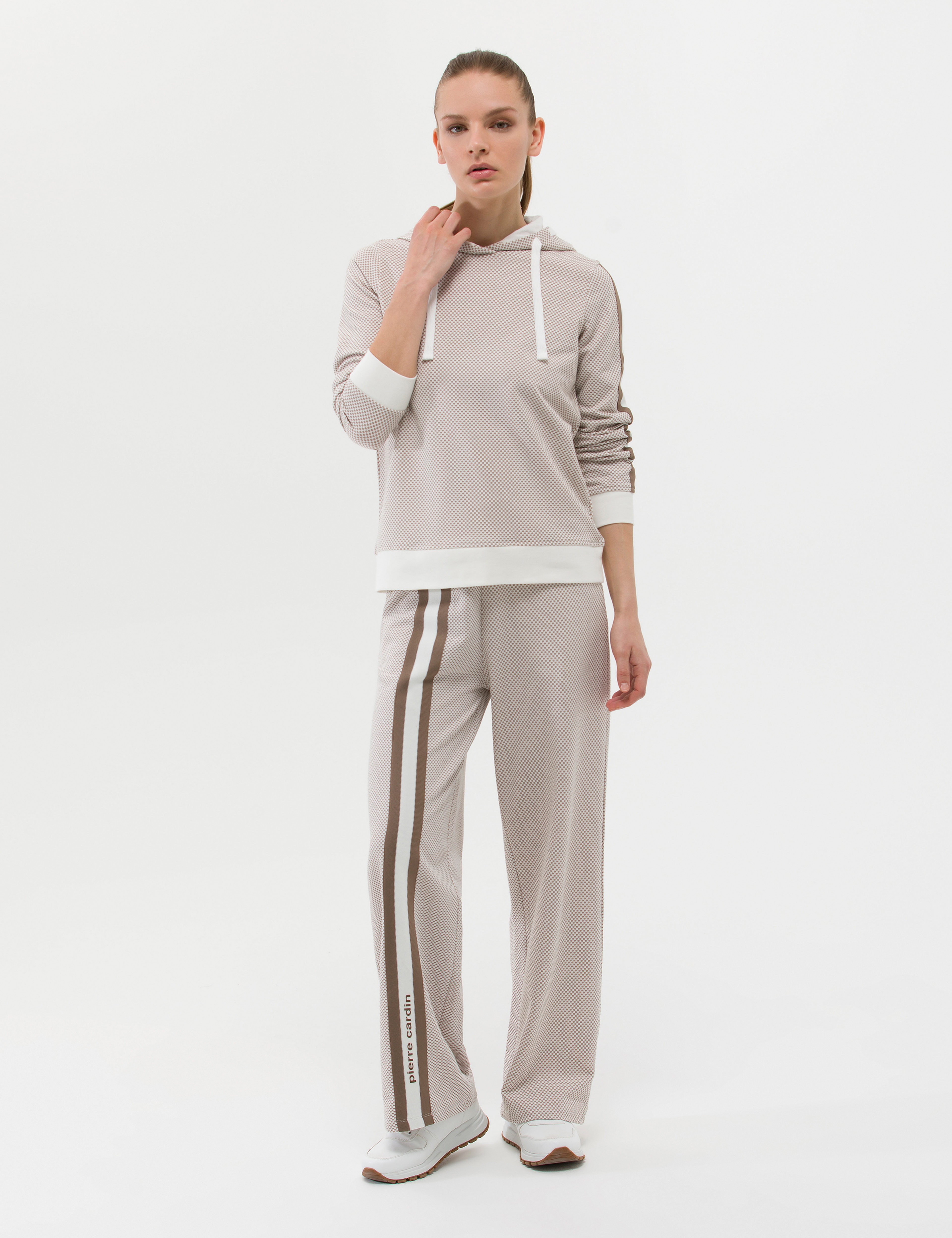 Krem Flare Fit Eşofman Altı - Image 1