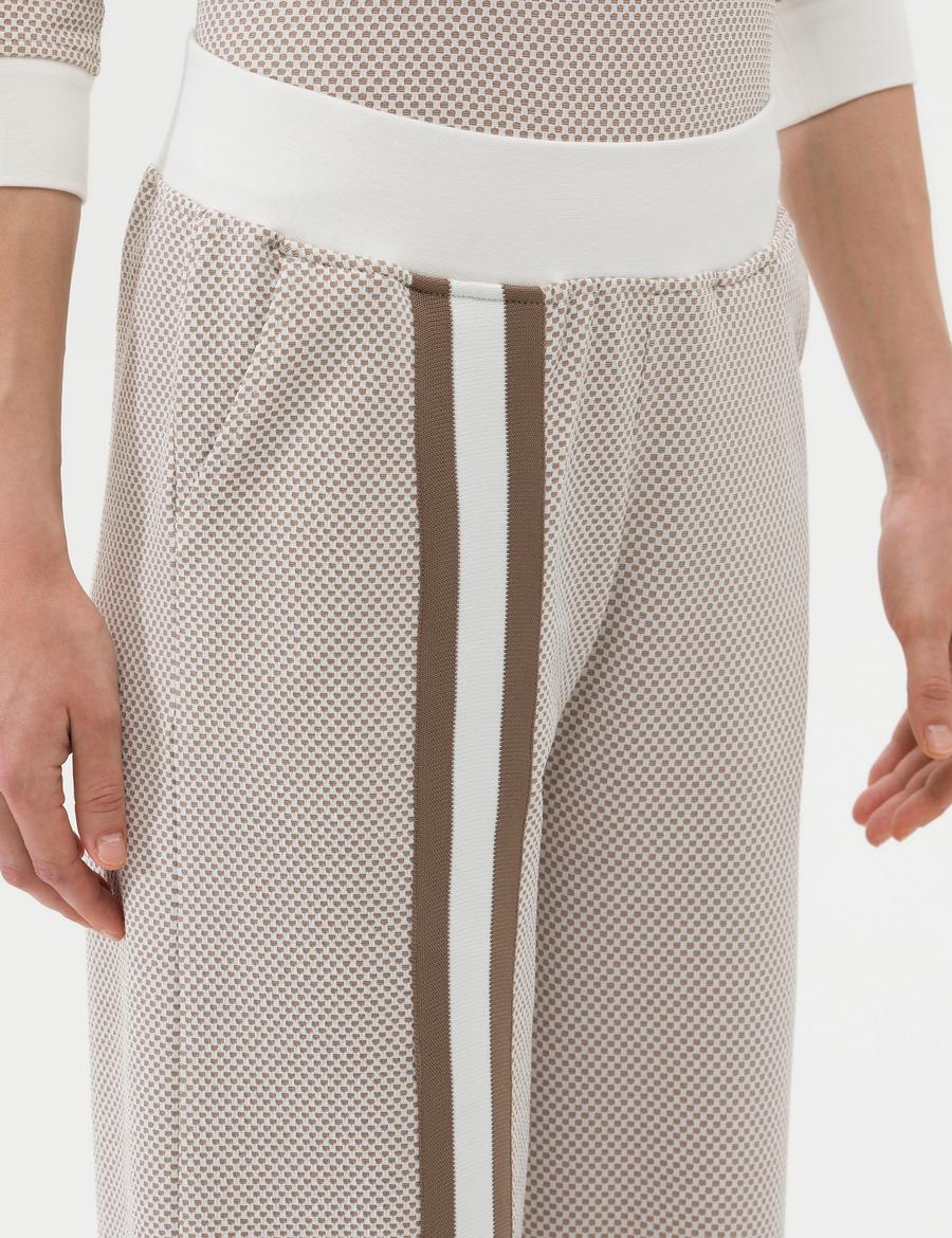 Krem Flare Fit Eşofman Altı