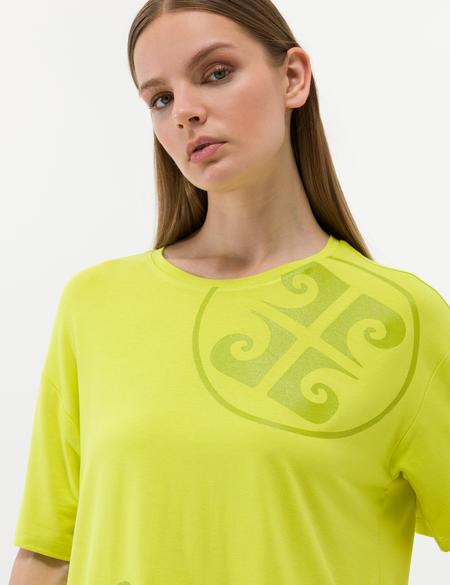 Yeşil Comfort Fit Tişört - 50263377017