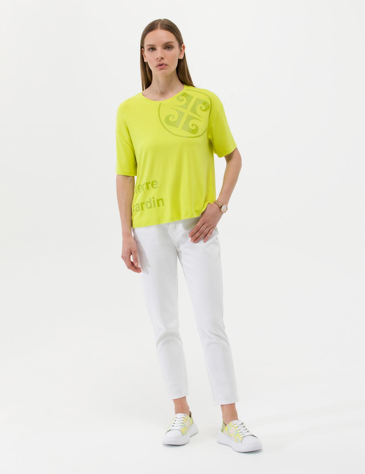 Yeşil Comfort Fit Tişört - 50263377017