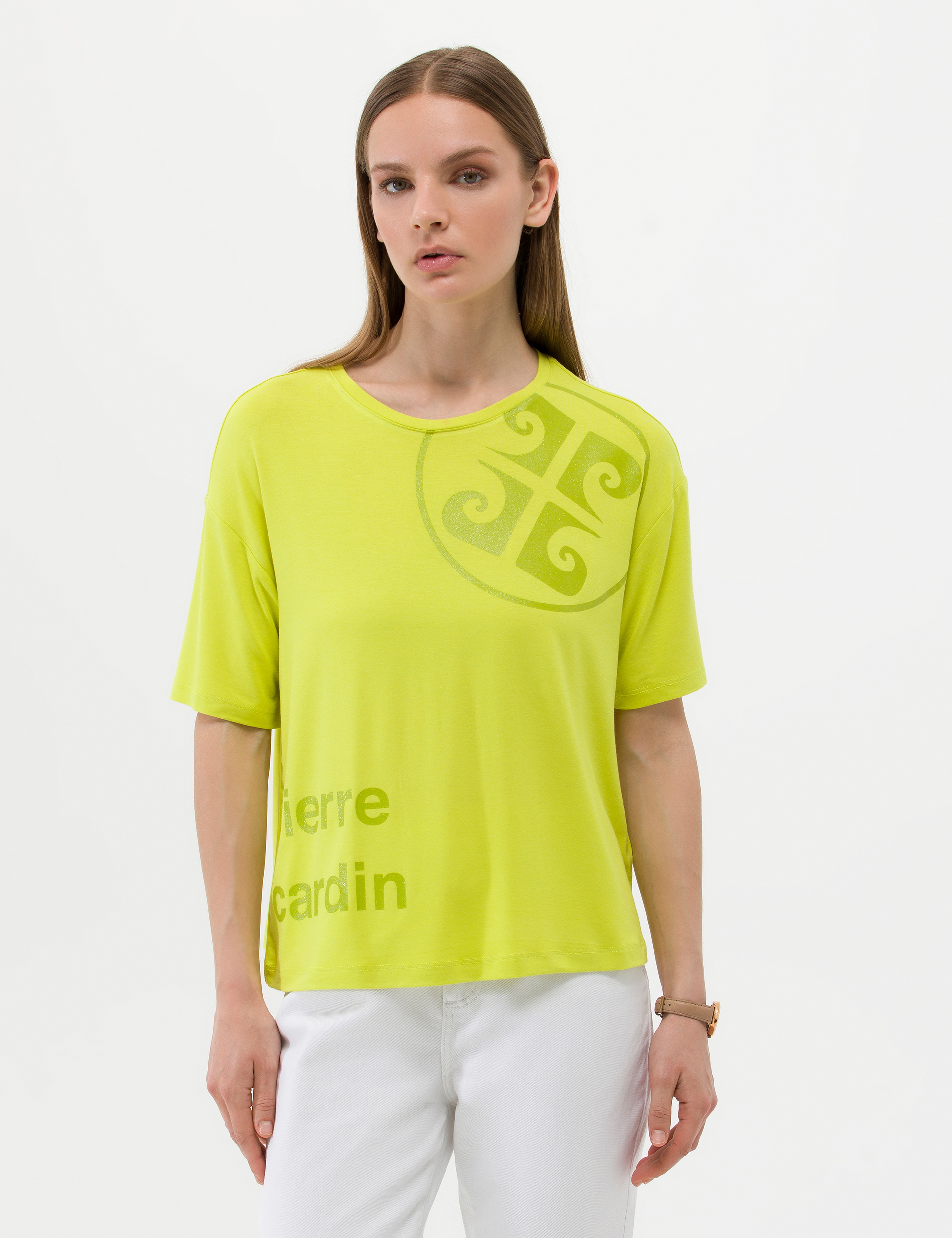 Yeşil Comfort Fit Tişört - Image 1