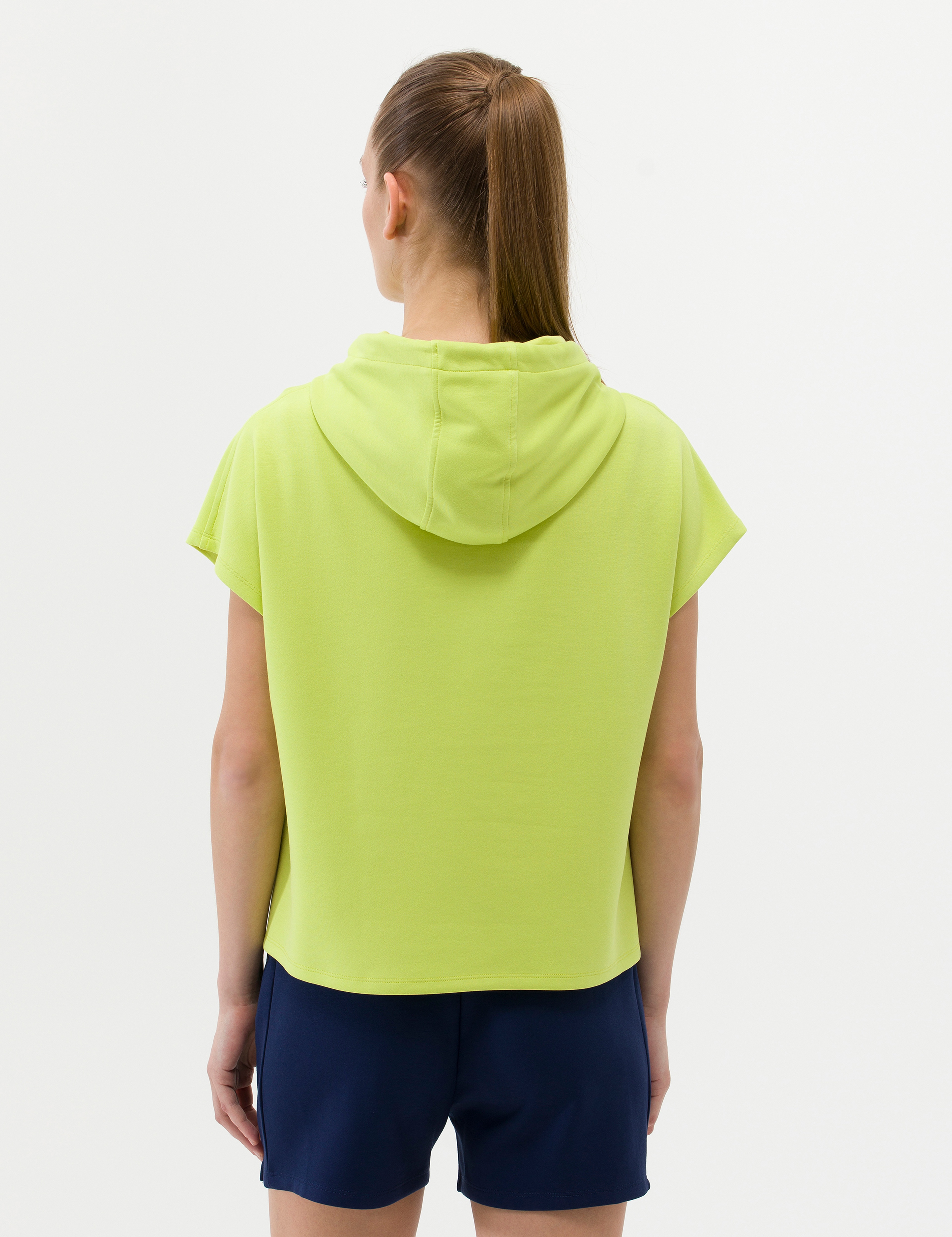 Yeşil Oversize Kapüşonlu Sweatshirt - Image 5