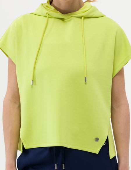 Yeşil Oversize Kapüşonlu Sweatshirt - 50263703013