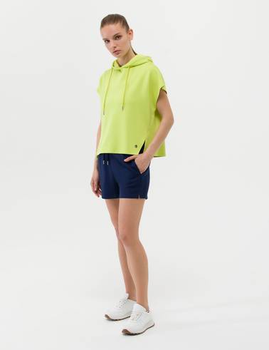 Yeşil Oversize Kapüşonlu Sweatshirt