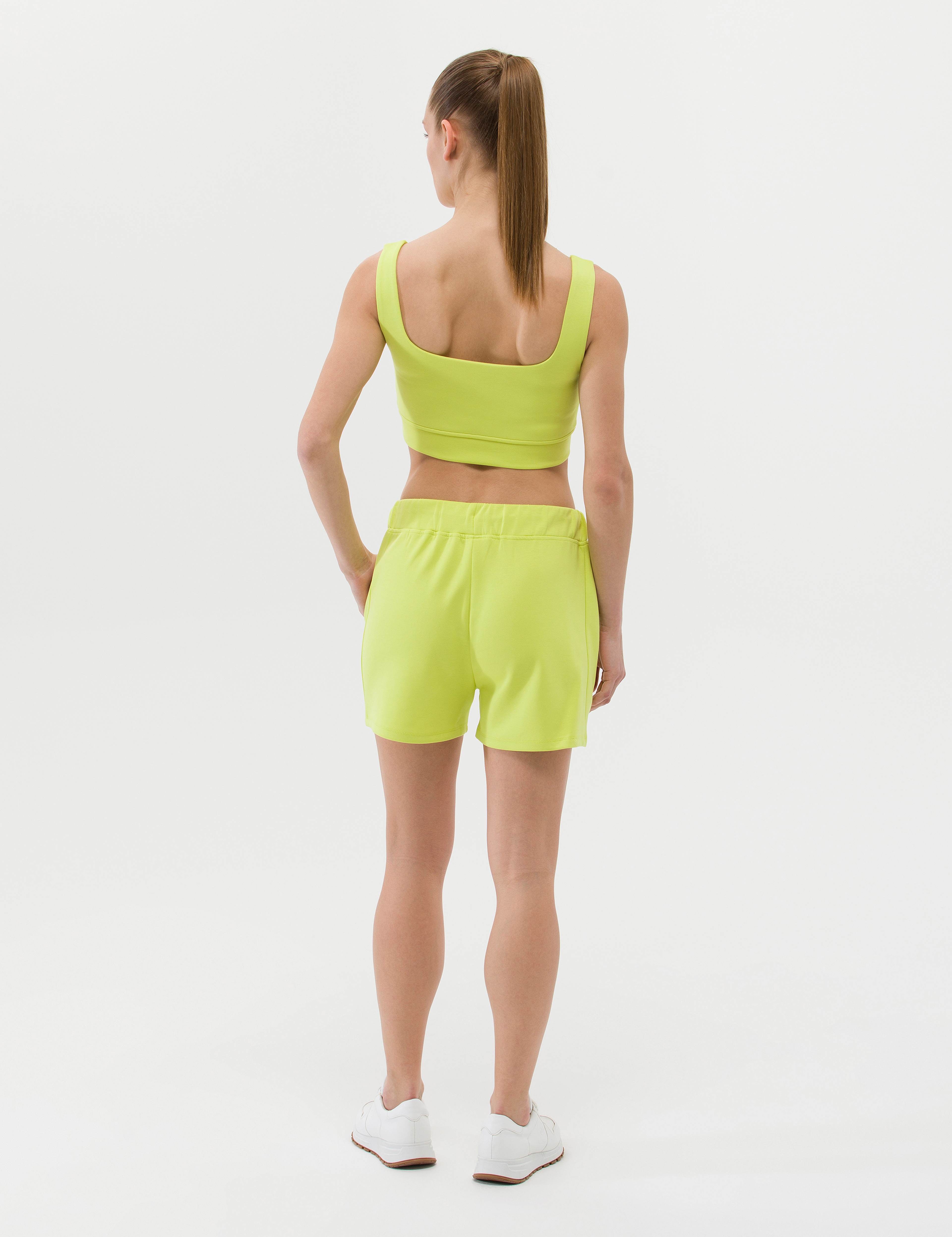 Yeşil Regular Fit Örme Şort - Image 4