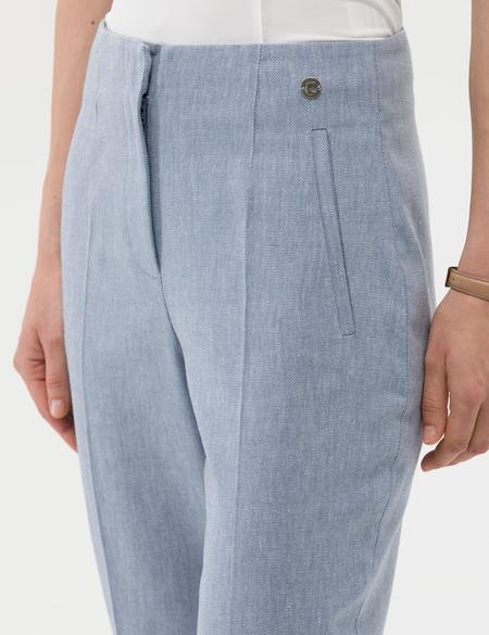 Mavi Keten Karışımlı Kumaş Pantolon - 50269144075