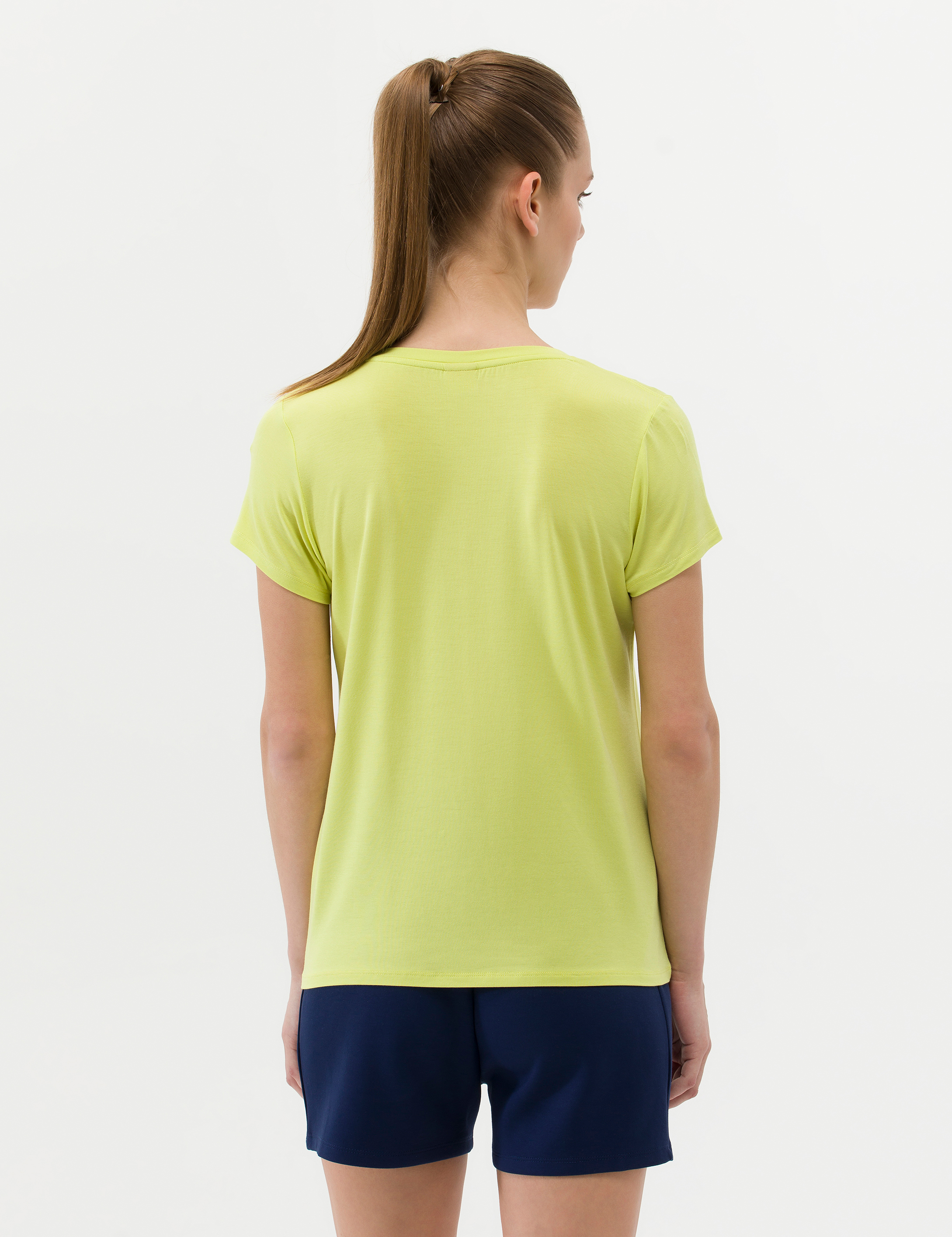 Pierre Cardin Yeşil Comfort Fit V Yaka Basic Tişört görsel 5