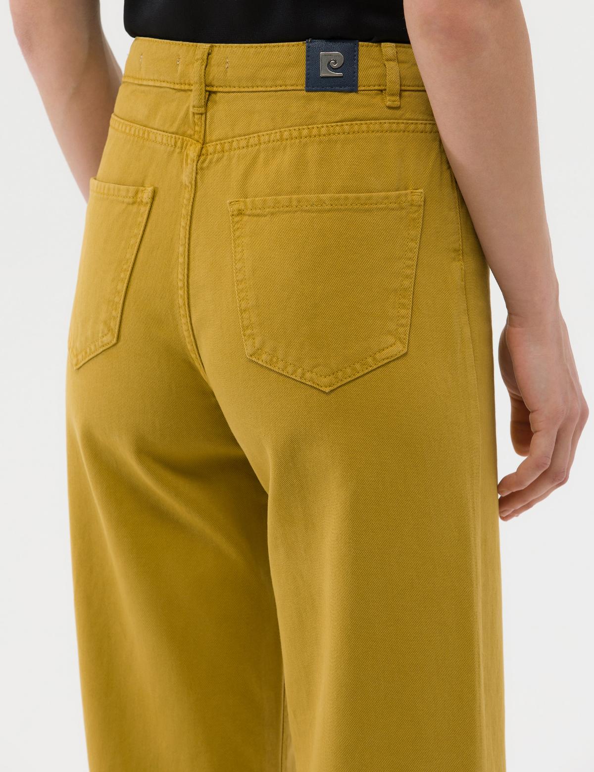 Yeşil High Waist Flare Fit Jean Pantolon - 50273094011