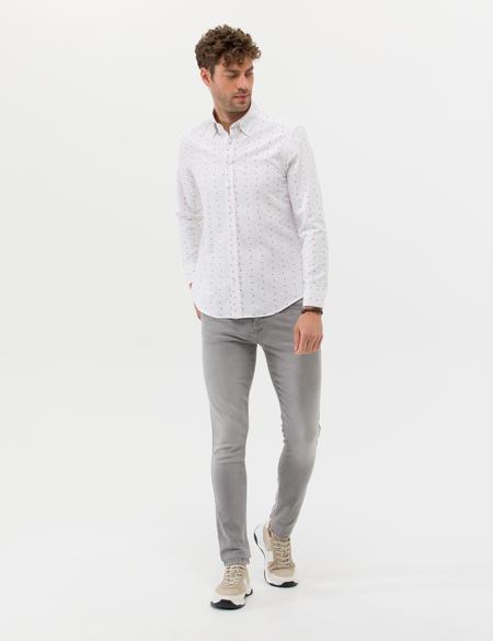 Kırmızı Slim Fit Uzun Kollu Gömlek - 50264909037