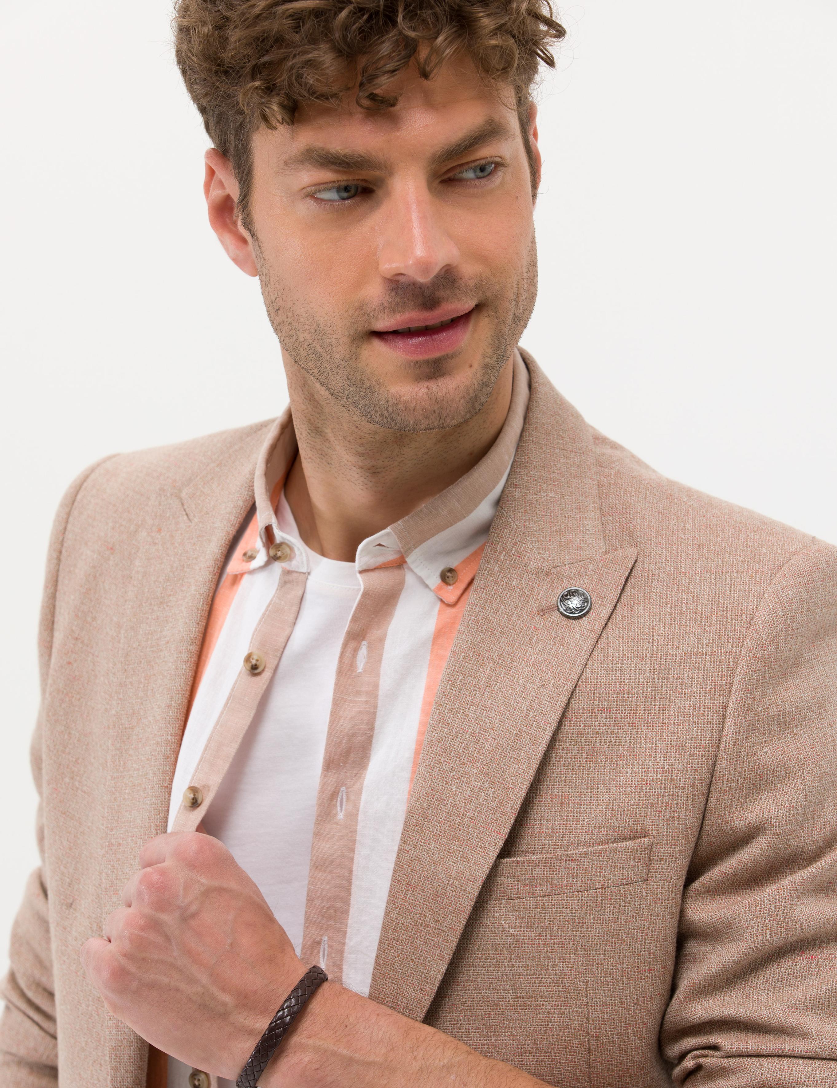 Turuncu Ekstra Slim Fit Spor Ceket