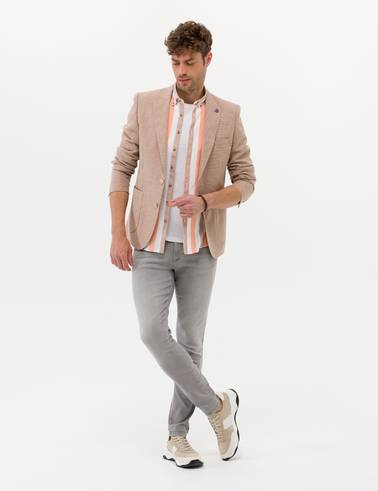 Turuncu Ekstra Slim Fit Spor Ceket