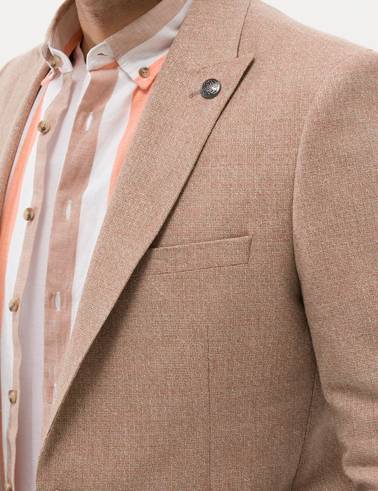 Turuncu Ekstra Slim Fit Spor Ceket