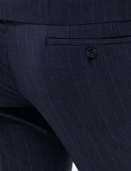 Lacivert Çizgili Spor Takım Elbise - 50264944044