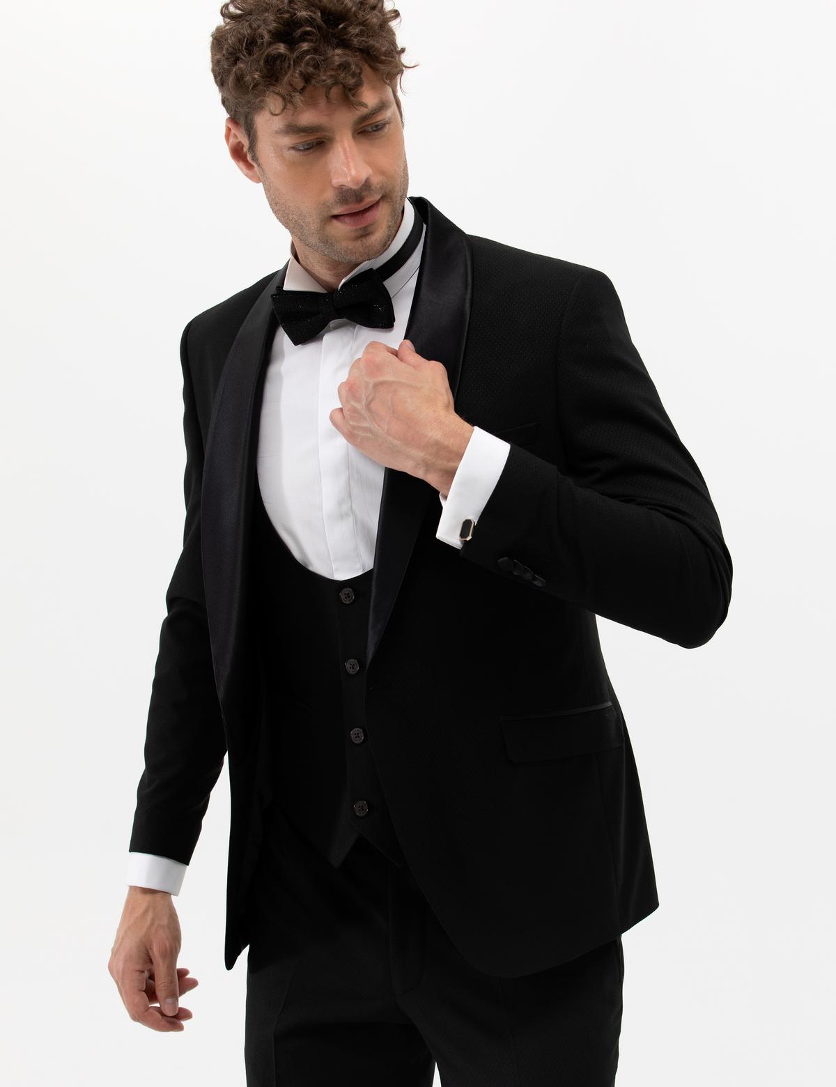 Siyah Yelekli Smokin - 50265124011