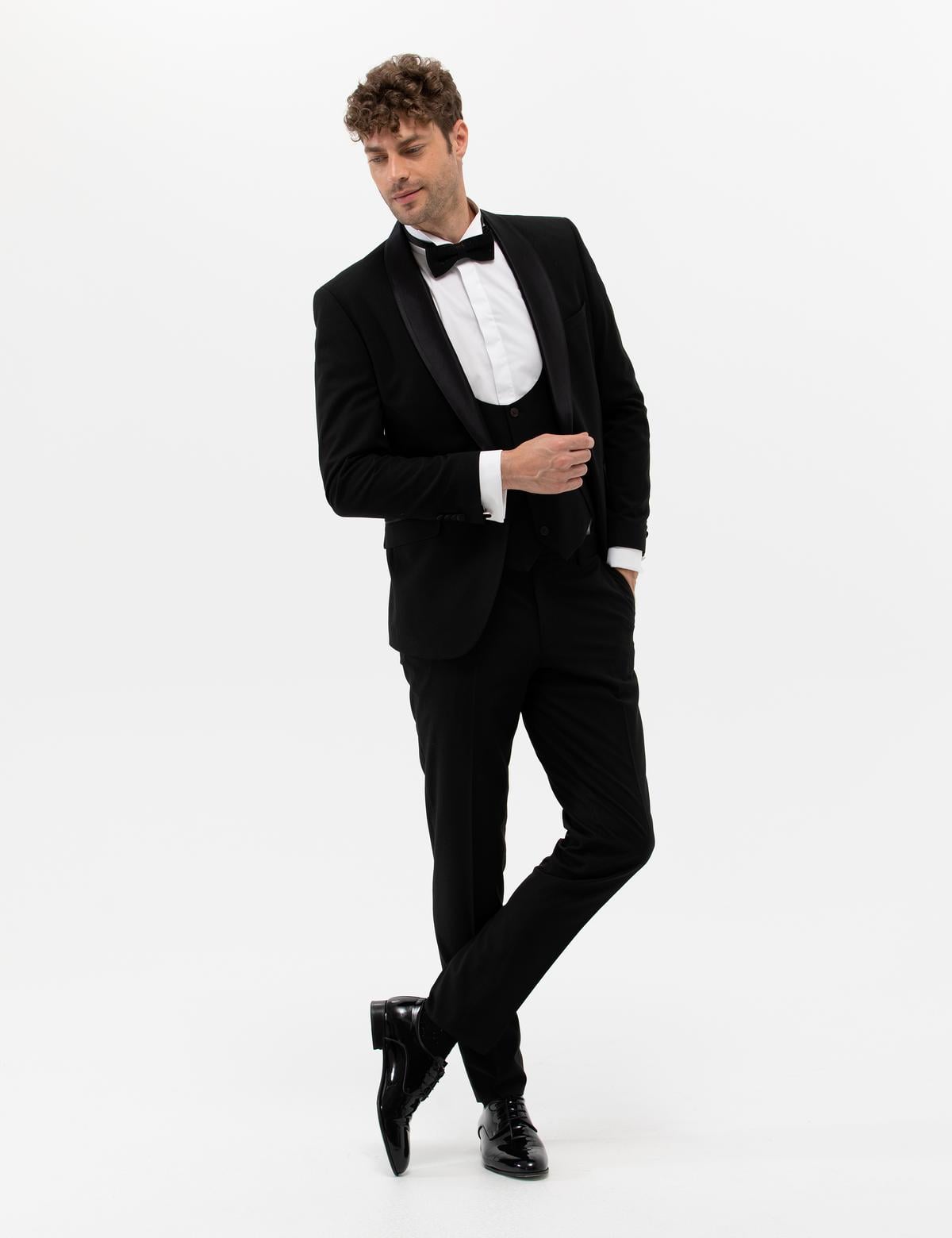 Siyah Yelekli Smokin - 50265124011