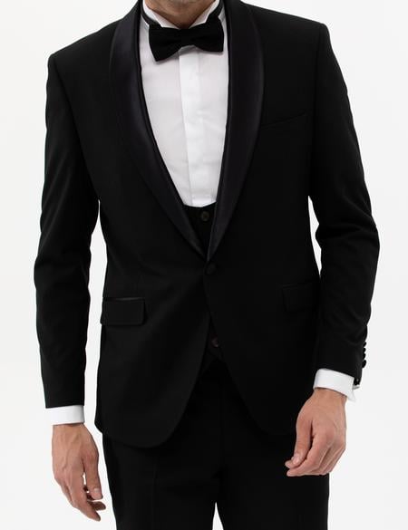 Siyah Yelekli Smokin - 50265124011