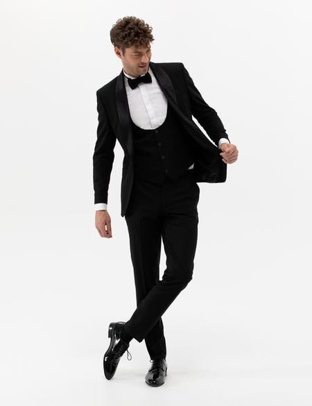 Siyah Yelekli Smokin - 50265124011