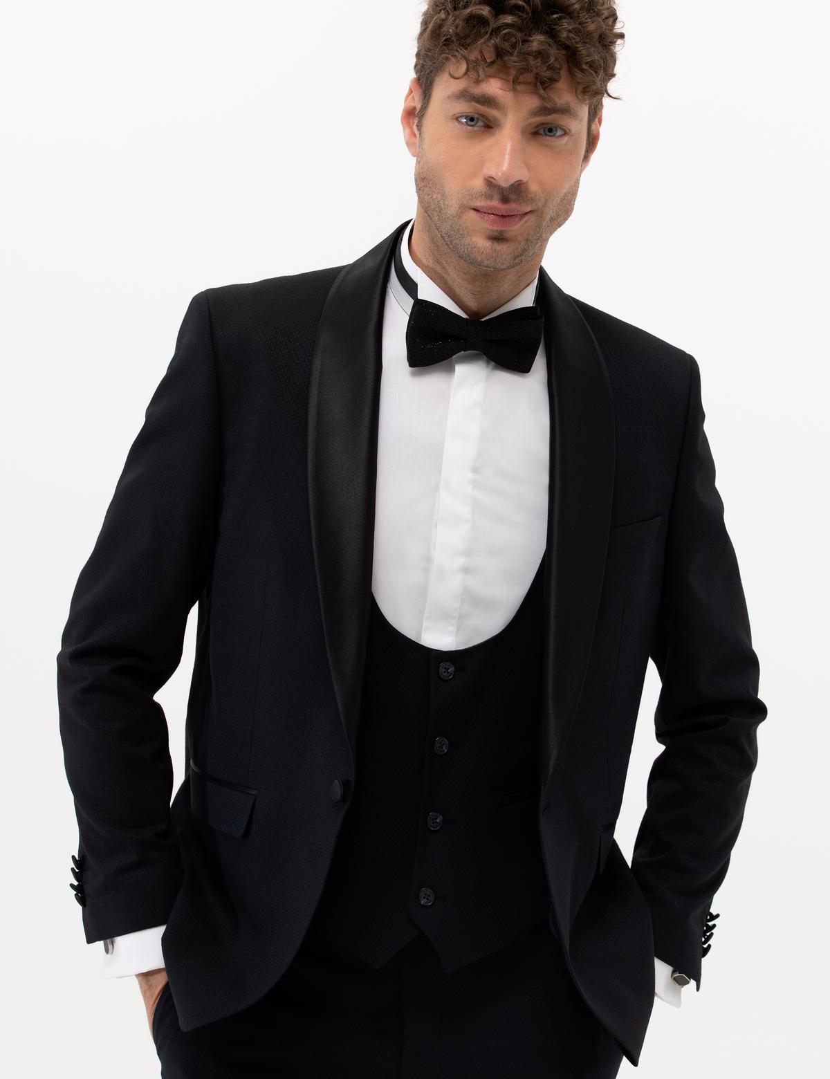 Lacivert Yelekli Smokin - 50265124056