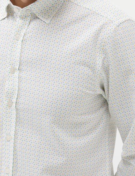 Haki Slim Fit Uzun Kollu Gömlek - 50265278059