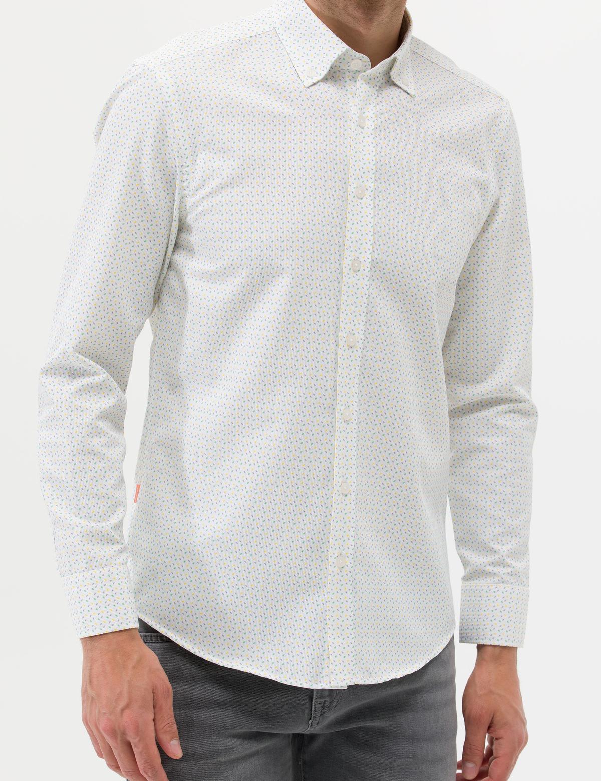 Haki Slim Fit Uzun Kollu Gömlek - 50265278059