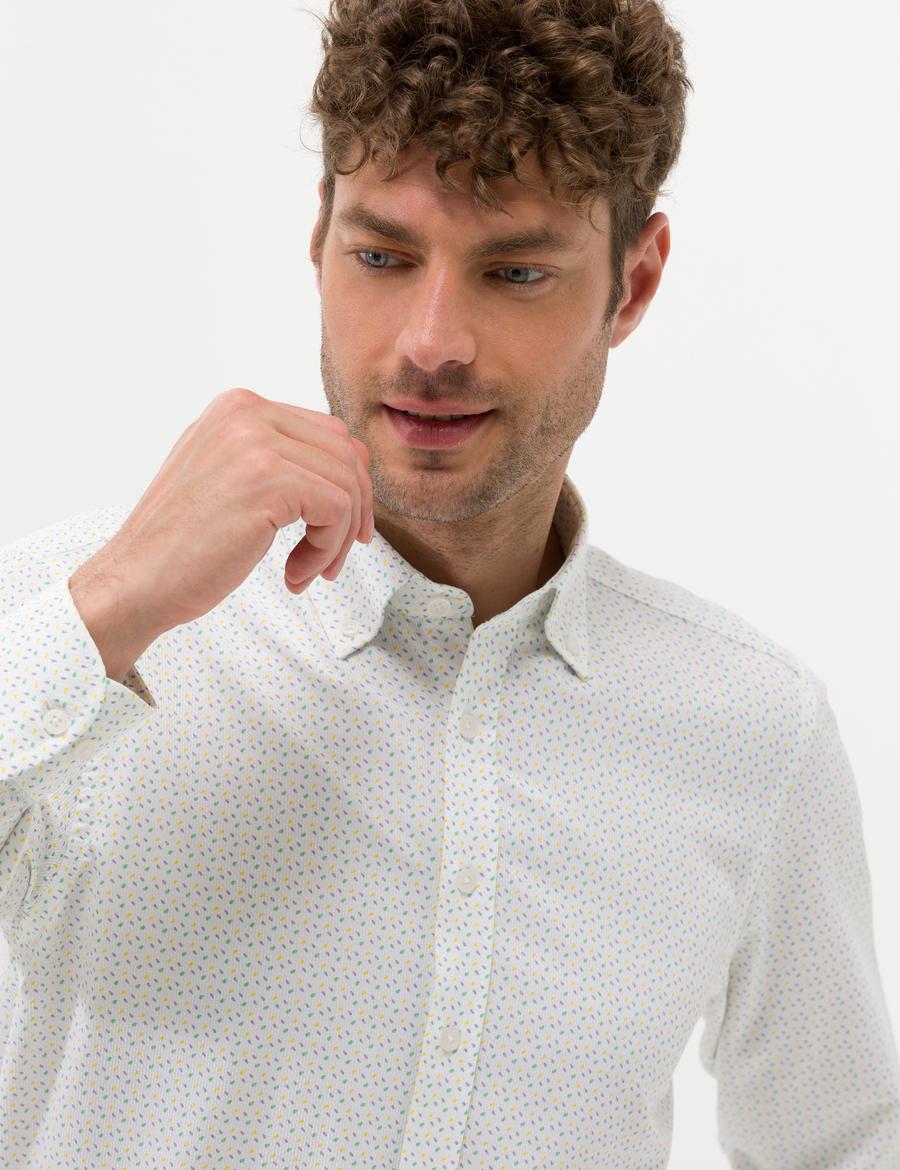 Haki Slim Fit Uzun Kollu Gömlek