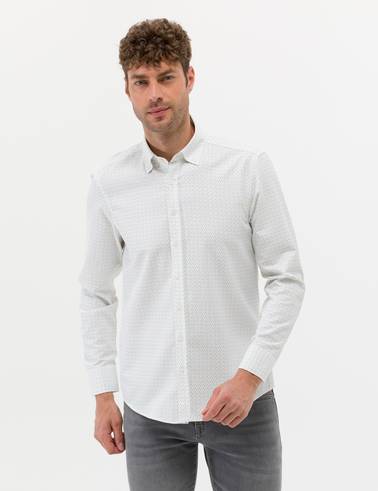 Haki Slim Fit Uzun Kollu Gömlek