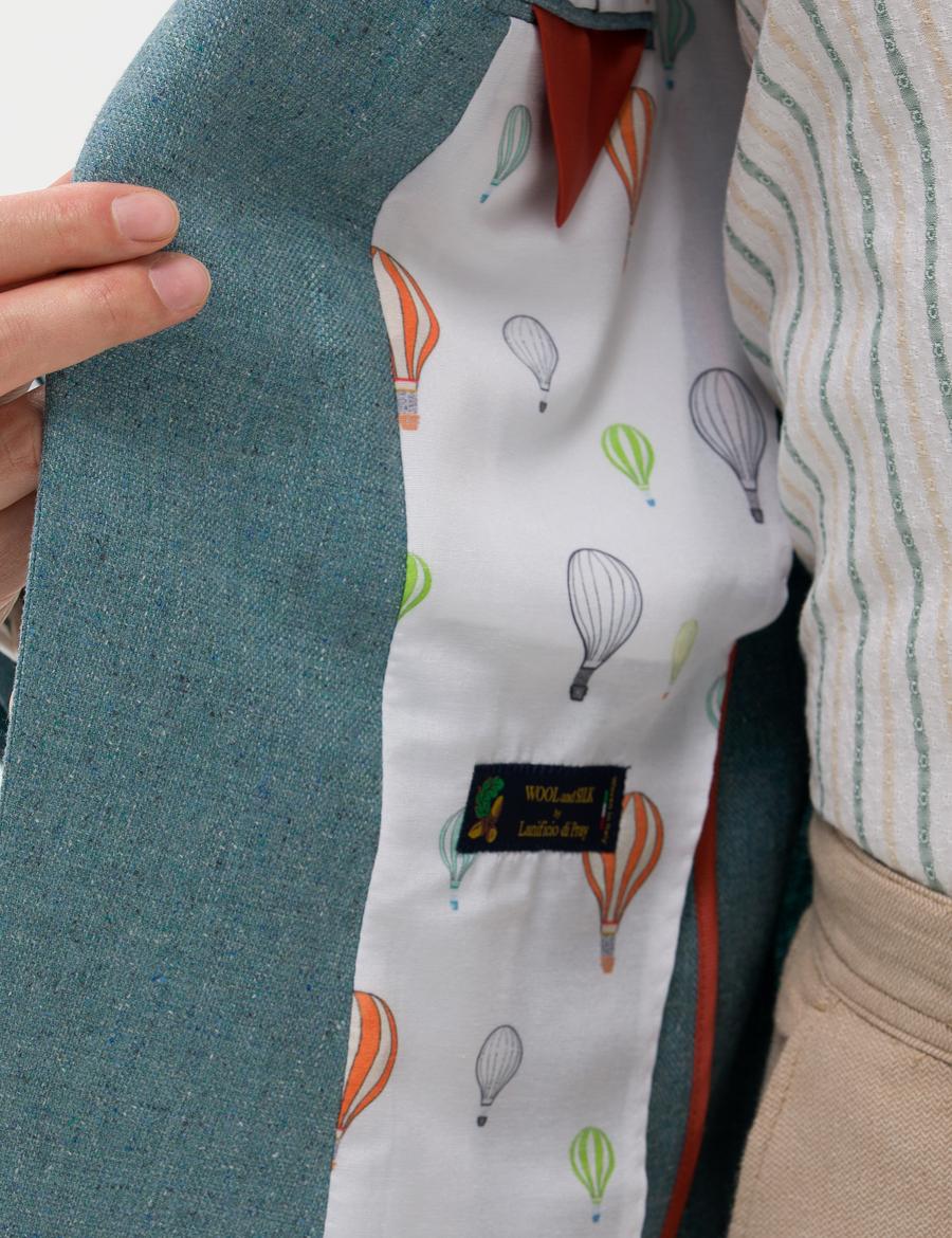 Turkuaz Spor Blazer Ceket