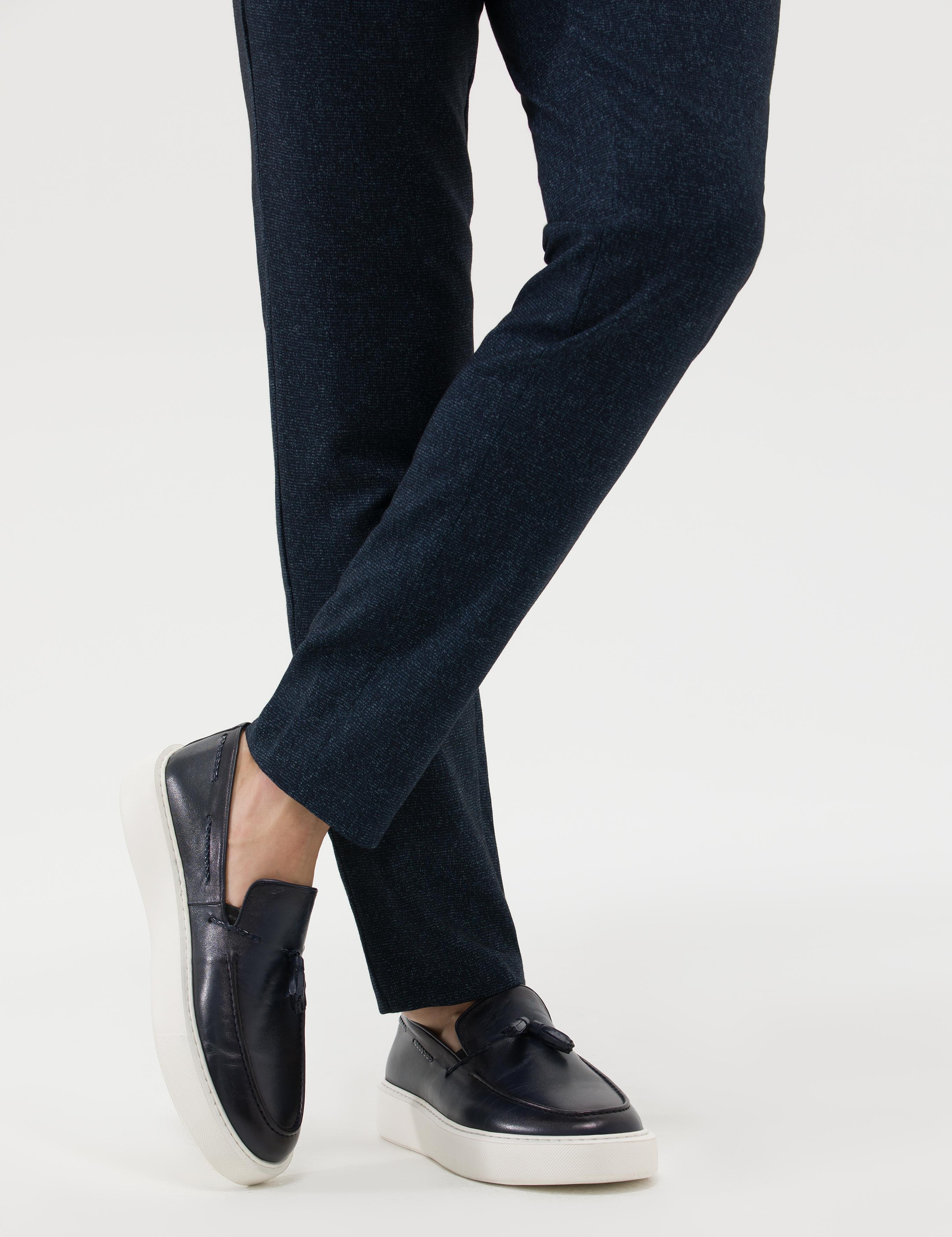 Lacivert Casual Smokin Ayakkabı